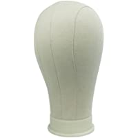 Los mejores  - Amarillo Base bloque de corcho lienzo cabeza maniquí peluca estilo seco maniquí muñeca modelo pelo pantalla soporte